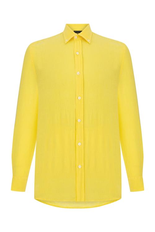  SLIM FIT NEON KETEN GÖMLEK