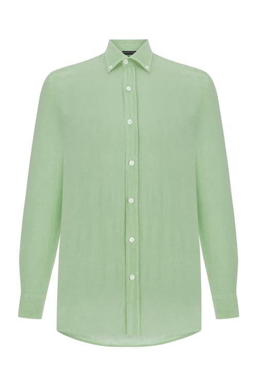  SLIM FIT NEON KETEN GÖMLEK