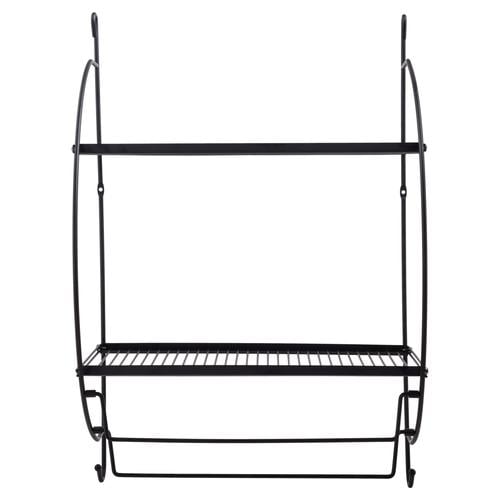  ÇİFTLİ BANYO RAFI SİYAH