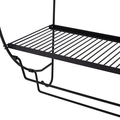  ÇİFTLİ BANYO RAFI SİYAH