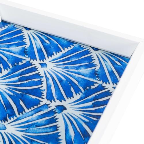  BLUE SHELL DEKORATİF TEPSİ 20X20CM