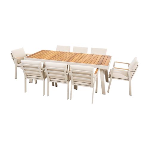  TARCOS YEMEK SETİ KREM 8 SANDALYE