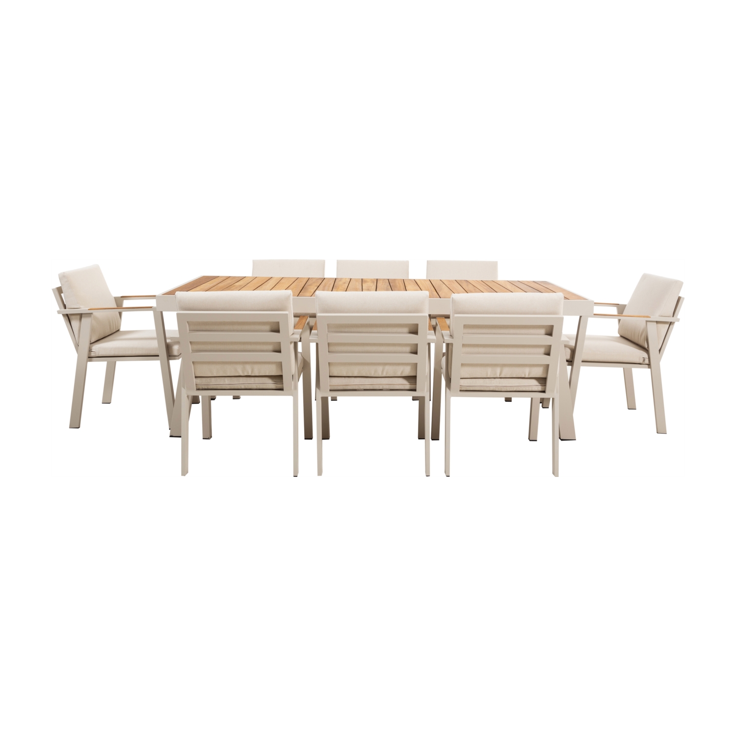 TARCOS YEMEK SETİ KREM 8 SANDALYE