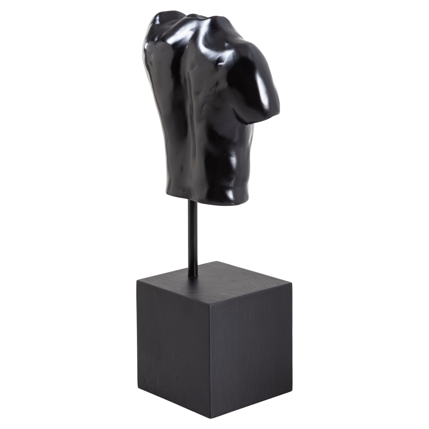 MASCULINO HEYKEL BİBLO SİYAH 10X16X45CM