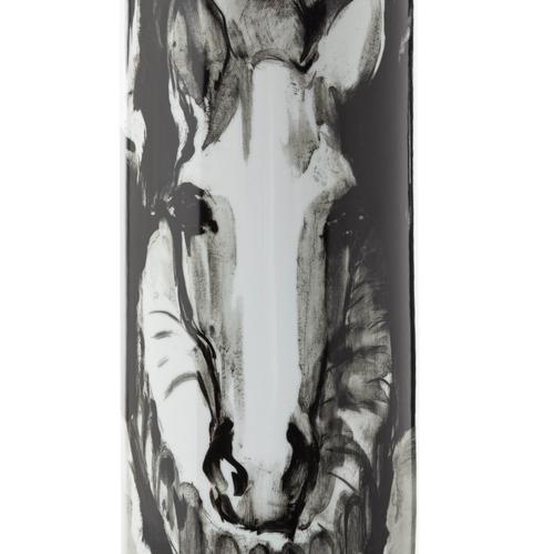  HORSE PORSELEN VAZO 17X45CM