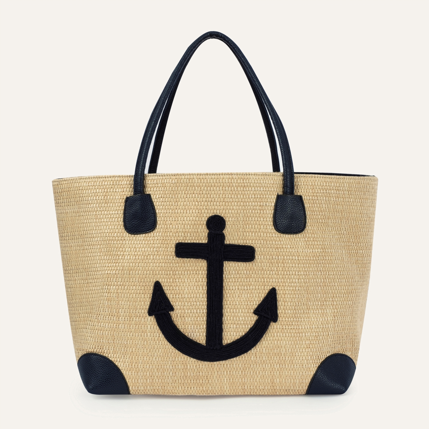 ÇAPA DETAYLI HASIR EL ÇANTASI