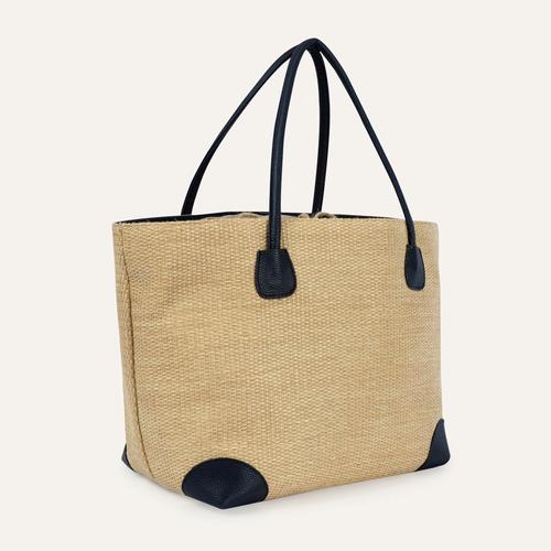  ÇAPA DETAYLI HASIR EL ÇANTASI