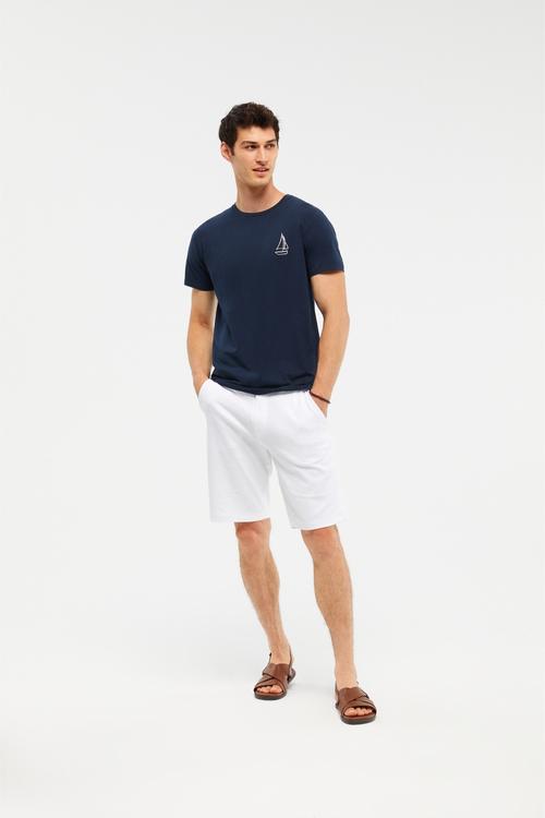  PAMUK KARIŞIMLI BERMUDA ŞORT