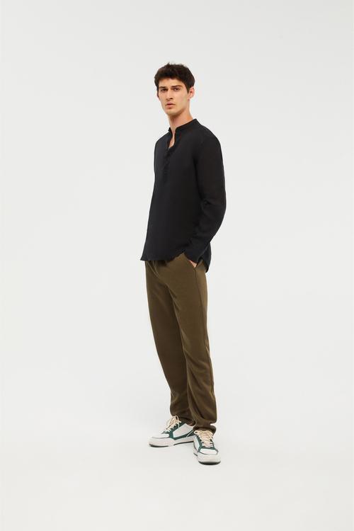  STRAIGHT FIT KETEN KARIŞIMLI PANTOLON