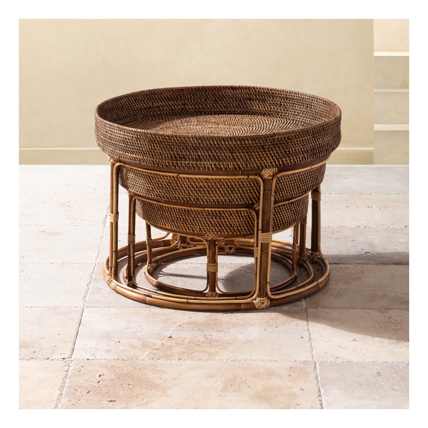 NANA ÜÇLÜ KAHVE SEHPASI