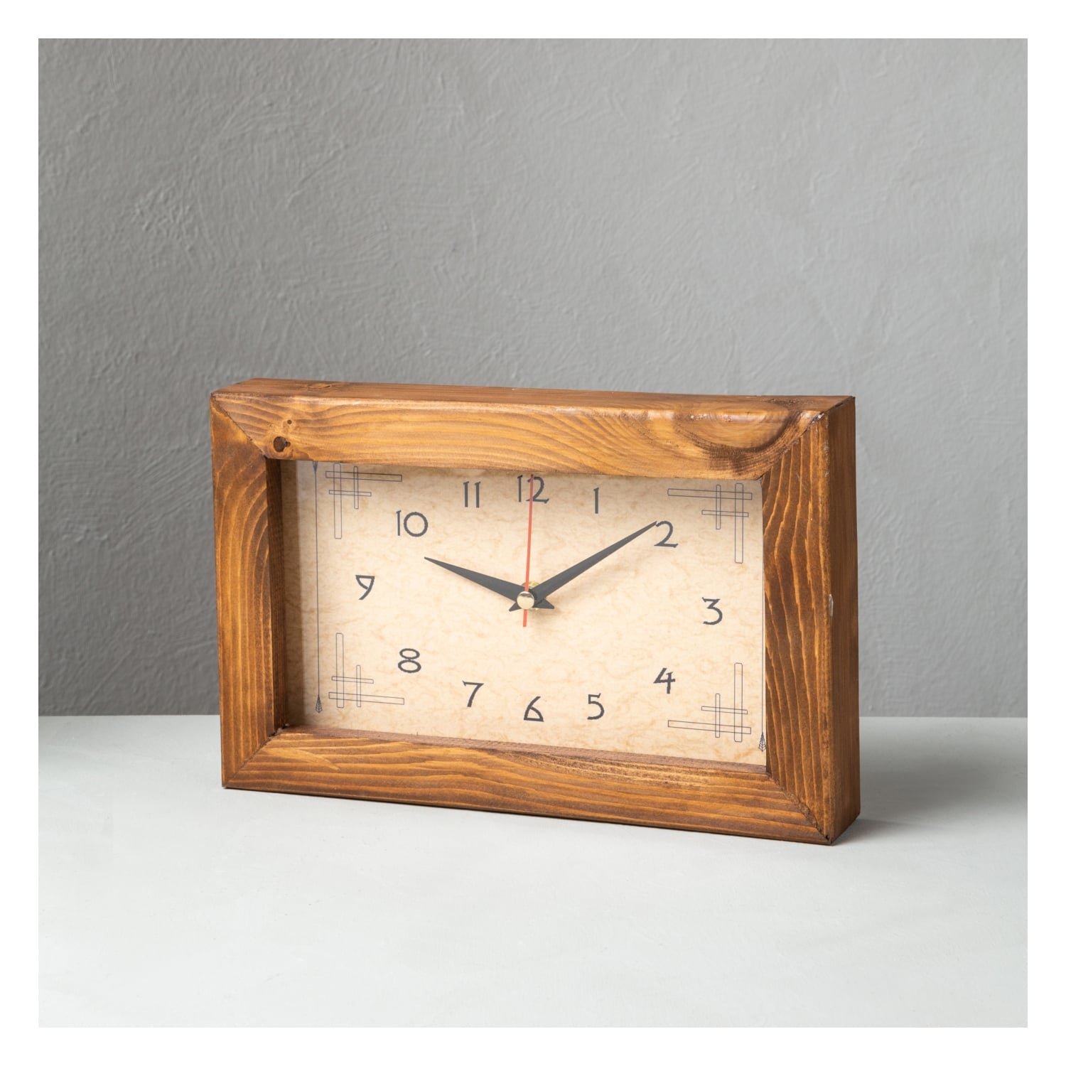 LAURA AHŞAP MASA SAATİ 30X20 CM