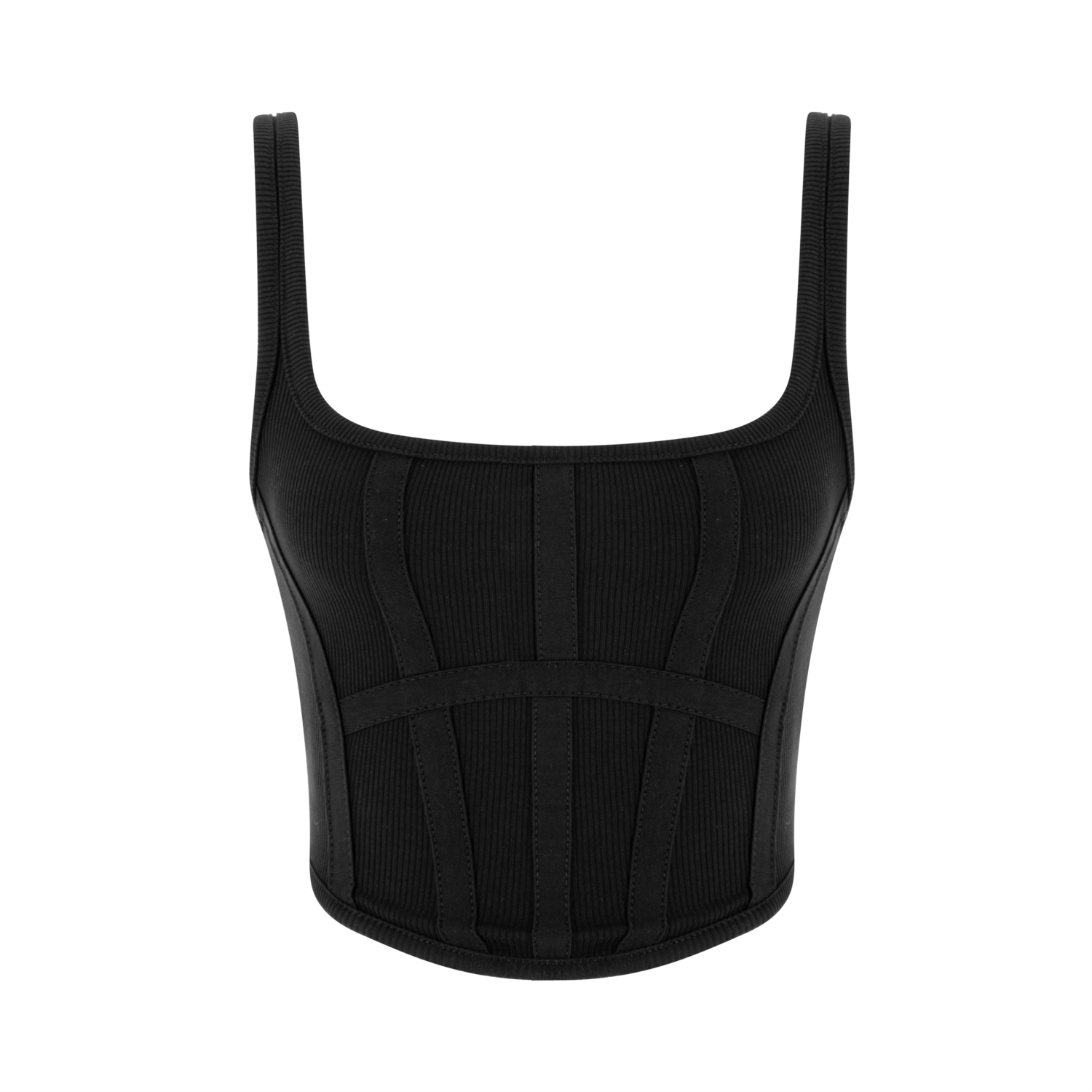 U YAKA ASKILI KORSE BLUZ