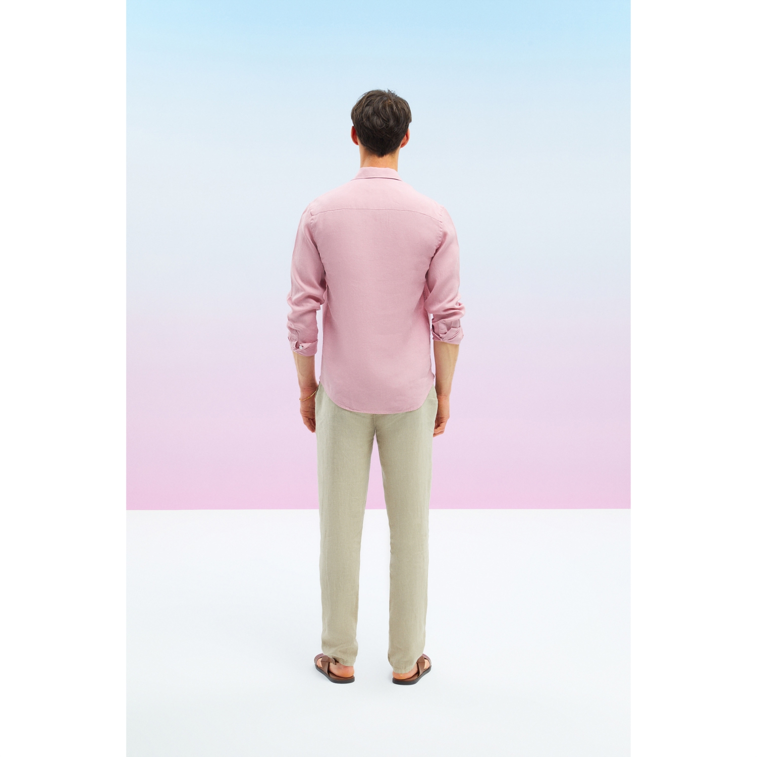 SLIM FIT KETEN GÖMLEK