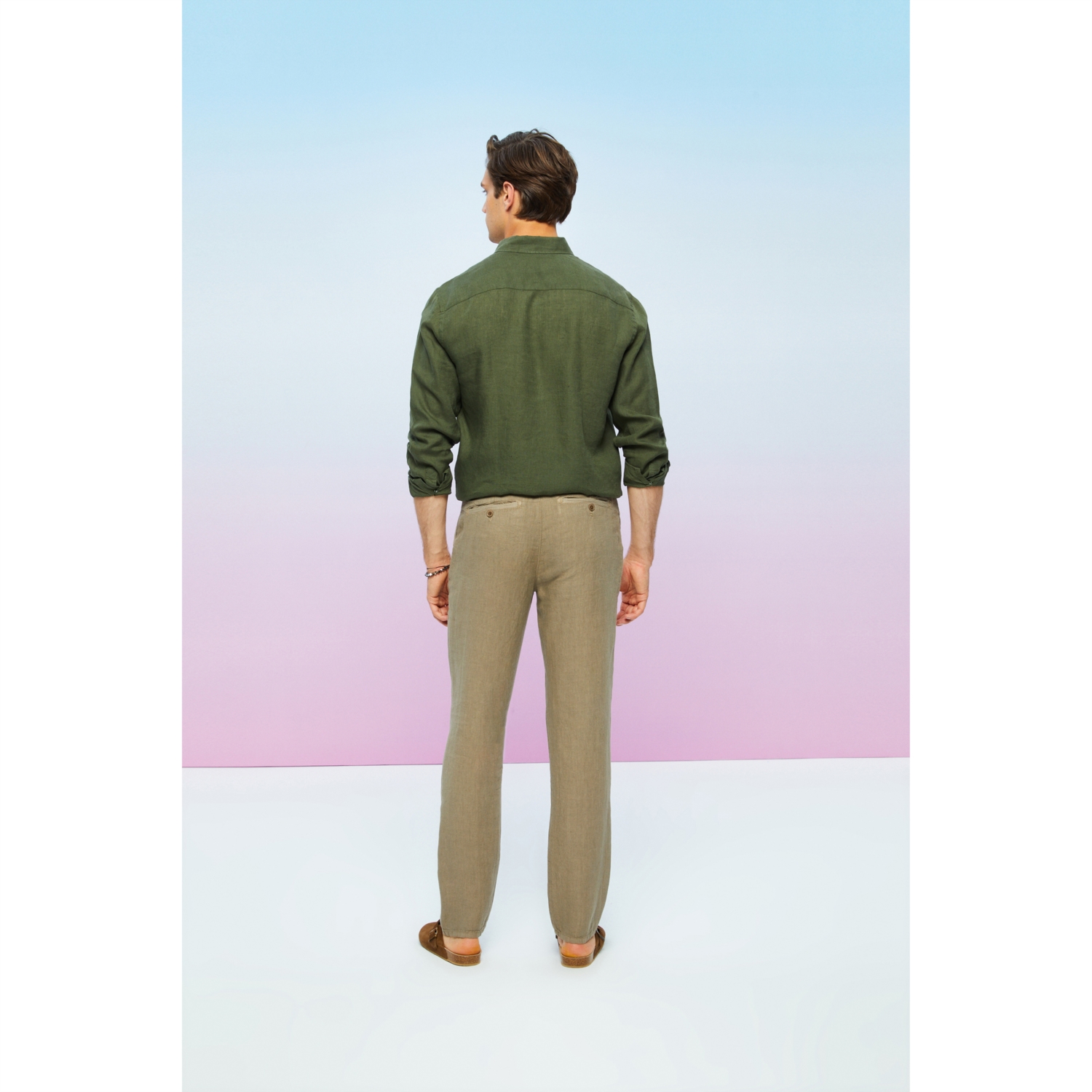 STRAIGHT FIT KETEN PANTOLON