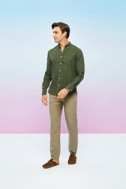  STRAIGHT FIT KETEN PANTOLON