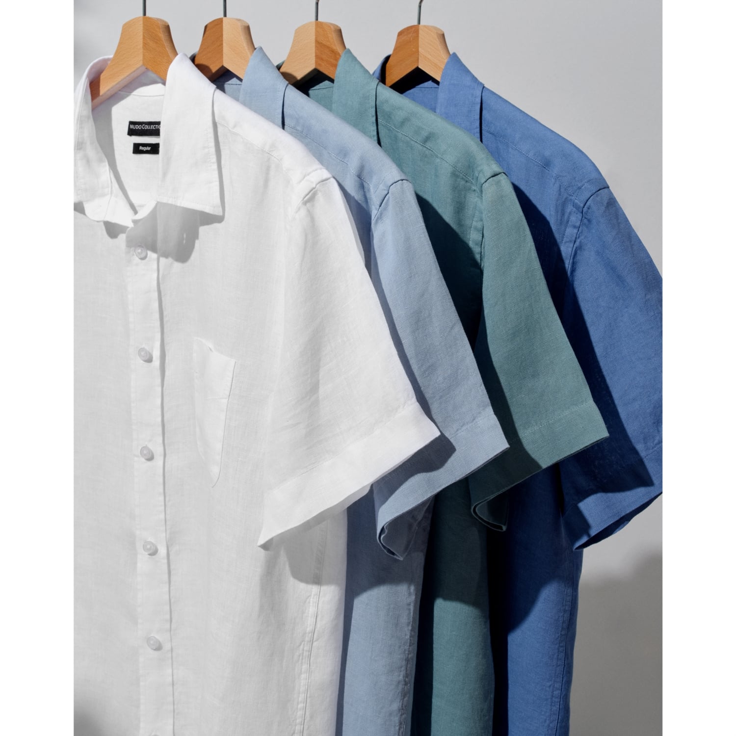 KISA KOLLU KETEN GÖMLEK