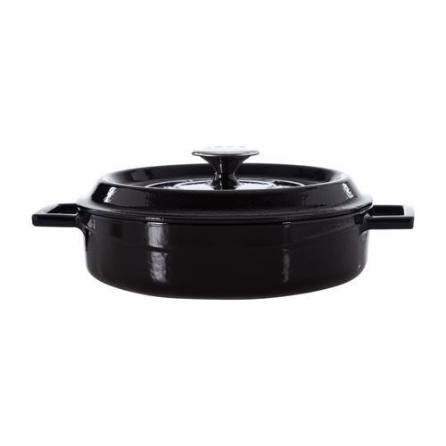  LAVA YAYVAN TENCERE PARLAK SİYAH 24 CM