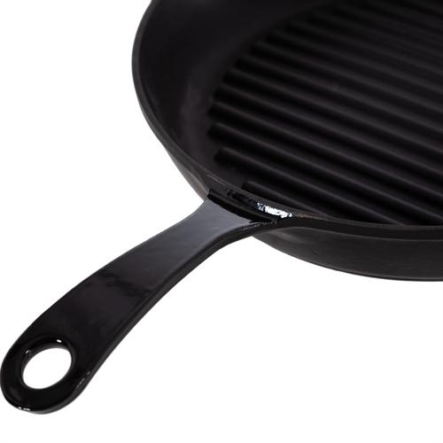  LAVA IZGARA TAVA PARLAK SİYAH 28 CM