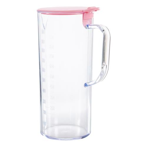  ACRYLIC ÖLÇEKLİ SÜRAHİ 1LT -PEMBE