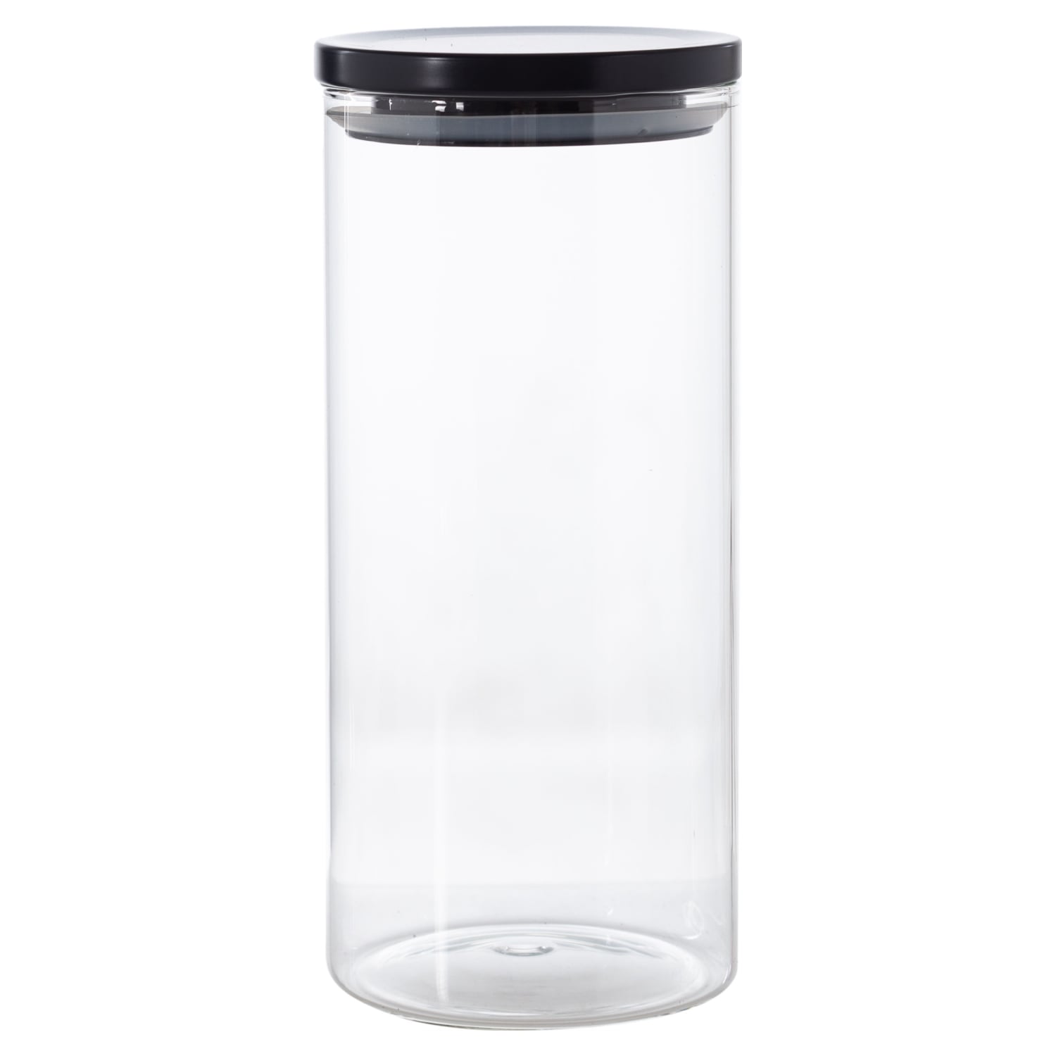 MODERN BOROSILIKAT CAM KAVANOZ 1400 CC SİYAH