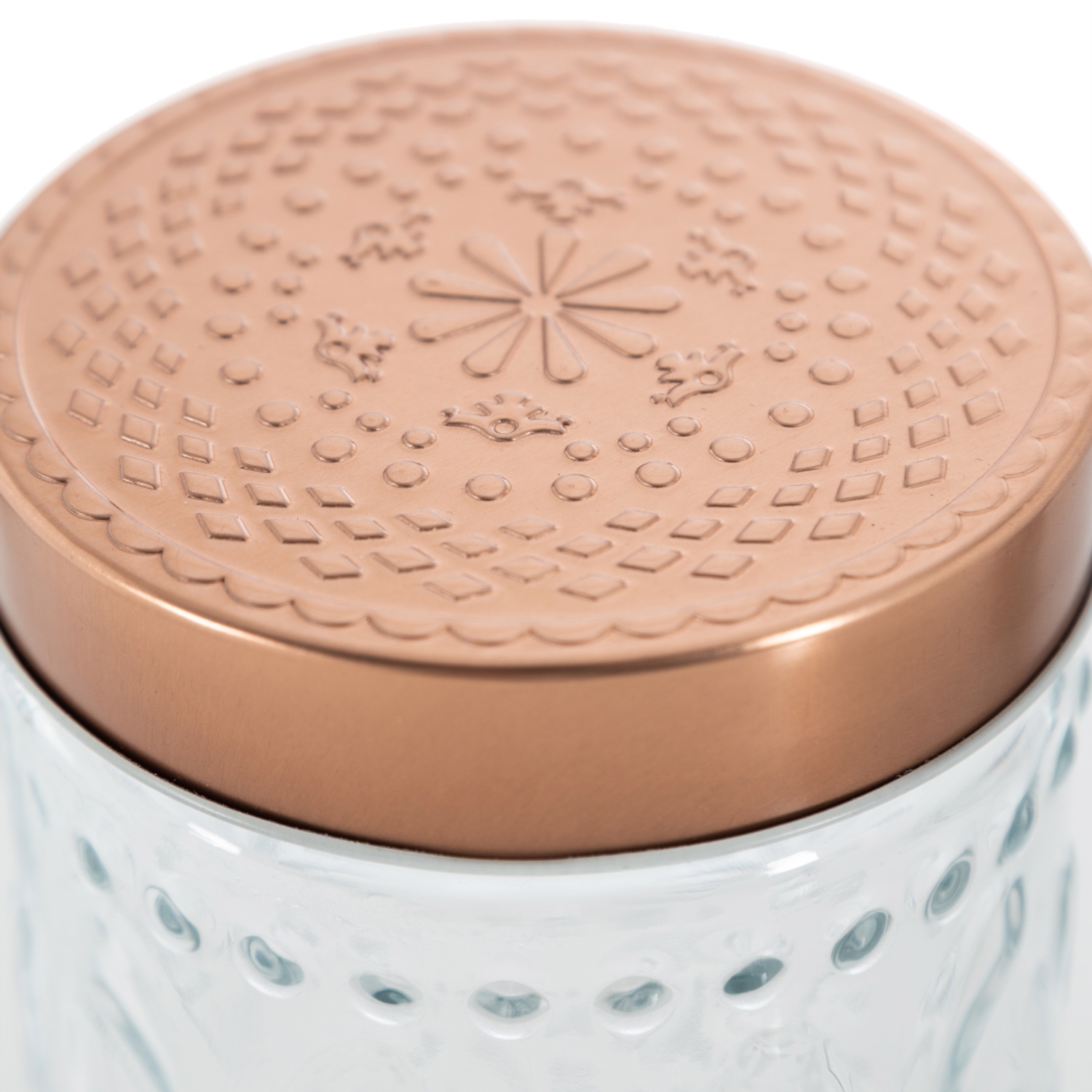 VINTAGE CAM KAVANOZ 17 CM -1340 ML