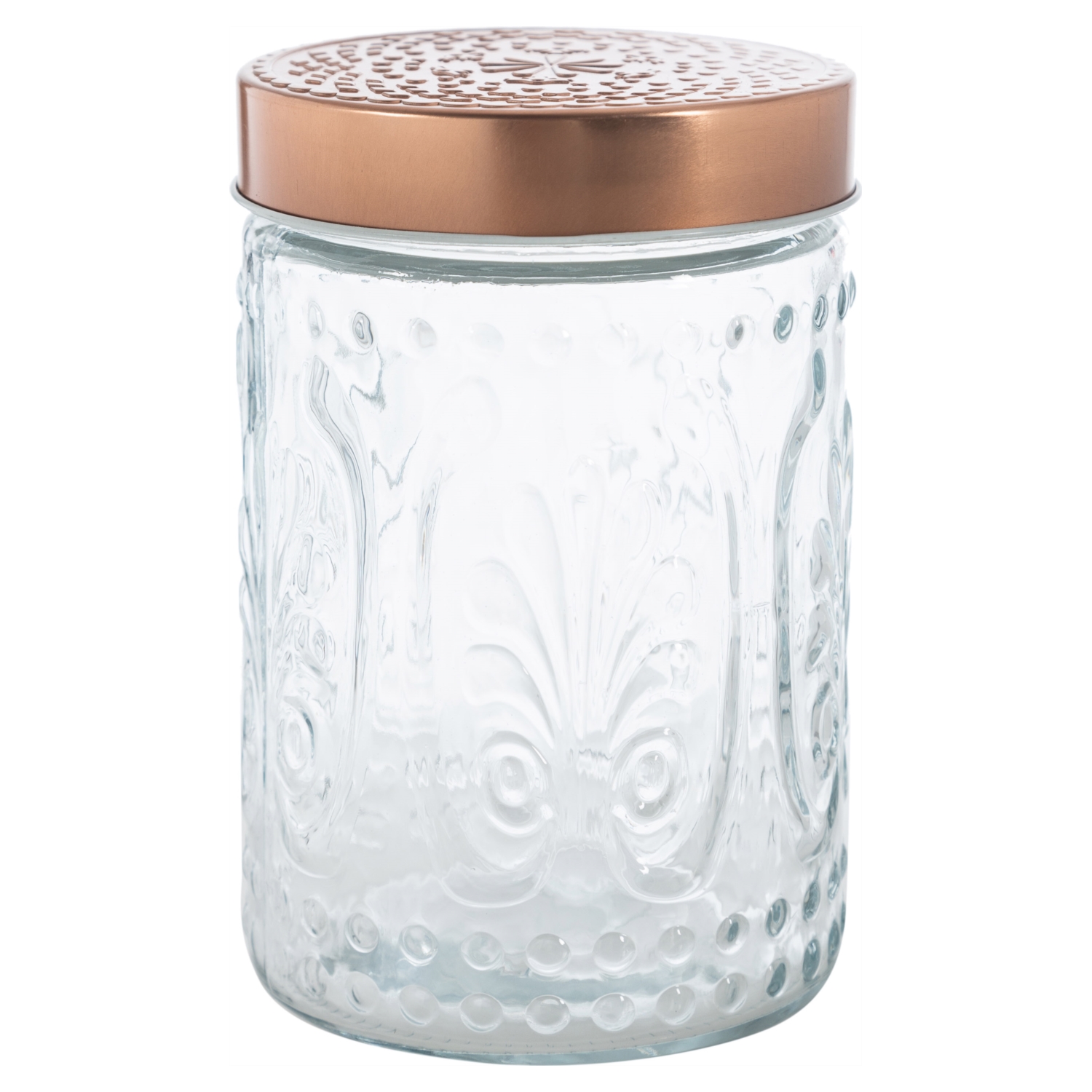 VINTAGE CAM KAVANOZ 17 CM -1340 ML