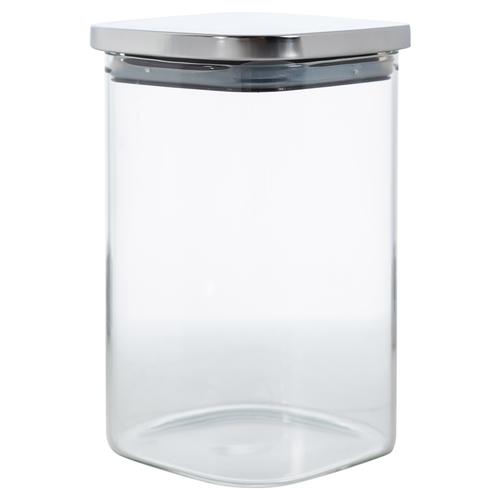  SILVER BOROSILIKAT CAM KAVANOZ 1000 CC GÜMÜŞ