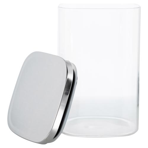  SILVER BOROSILIKAT CAM KAVANOZ 1000 CC GÜMÜŞ