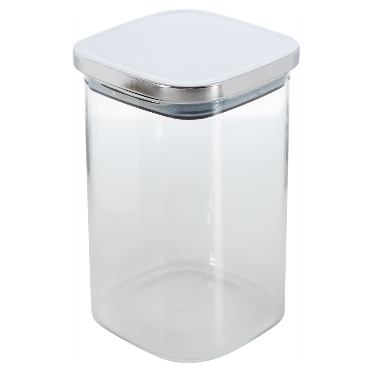 SILVER BOROSILIKAT CAM KAVANOZ 1000 CC GÜMÜŞ