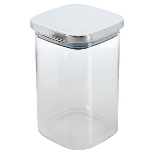  SILVER BOROSILIKAT CAM KAVANOZ 1000 CC GÜMÜŞ