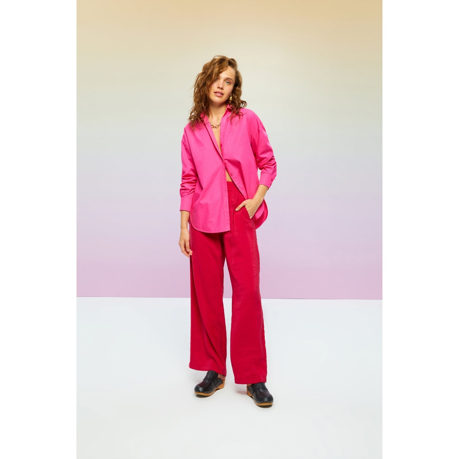 BELİ LASTİKLİ RAHAT KESİM MODAL PANTOLON