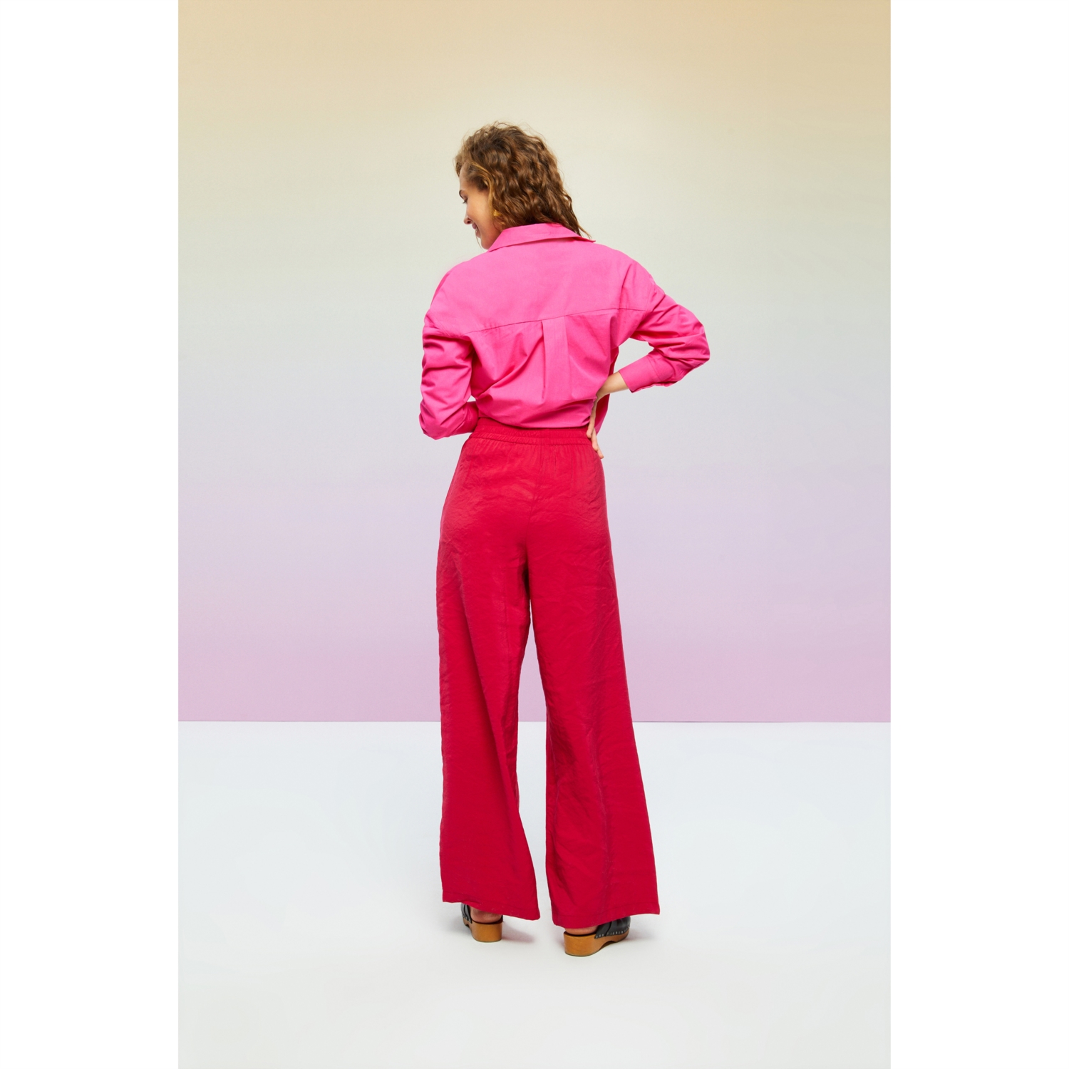 BELİ LASTİKLİ RAHAT KESİM MODAL PANTOLON