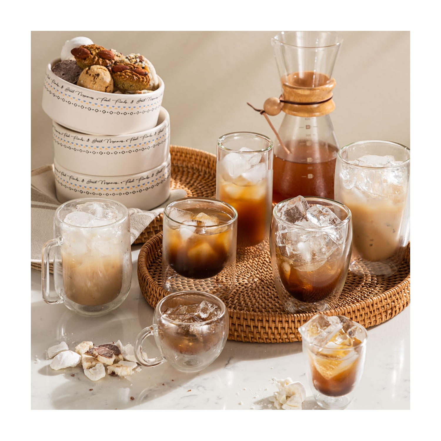 ÇİFT CAM BARDAK 300 ML