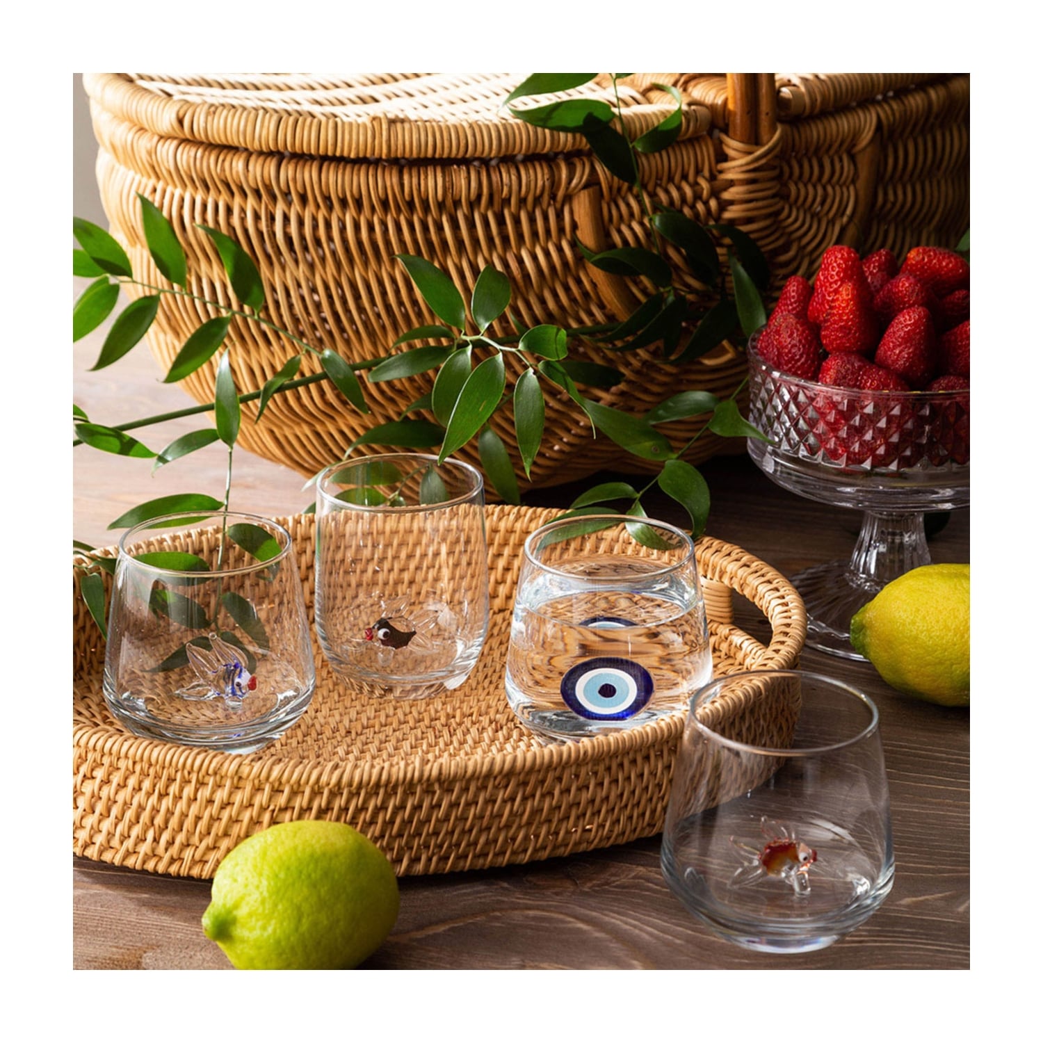 KIRMIZI BALIK FİGÜRLÜ BARDAK 310ML