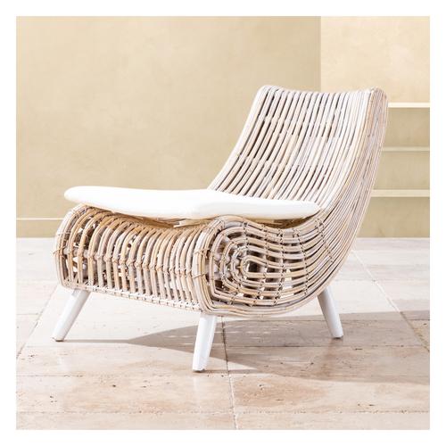  LIE DOĞAL RATTAN TEKLİ BAHÇE KOLTUĞU