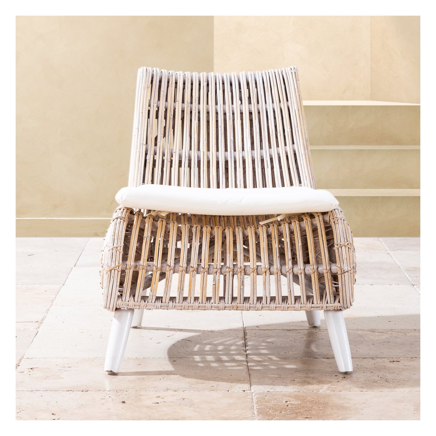 LIE DOĞAL RATTAN TEKLİ BAHÇE KOLTUĞU