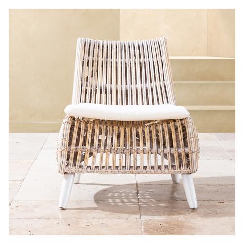  LIE DOĞAL RATTAN TEKLİ BAHÇE KOLTUĞU