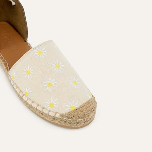  PAPATYA İŞLEMELİ BİLEKTEN BAĞLAMALI ESPADRİL