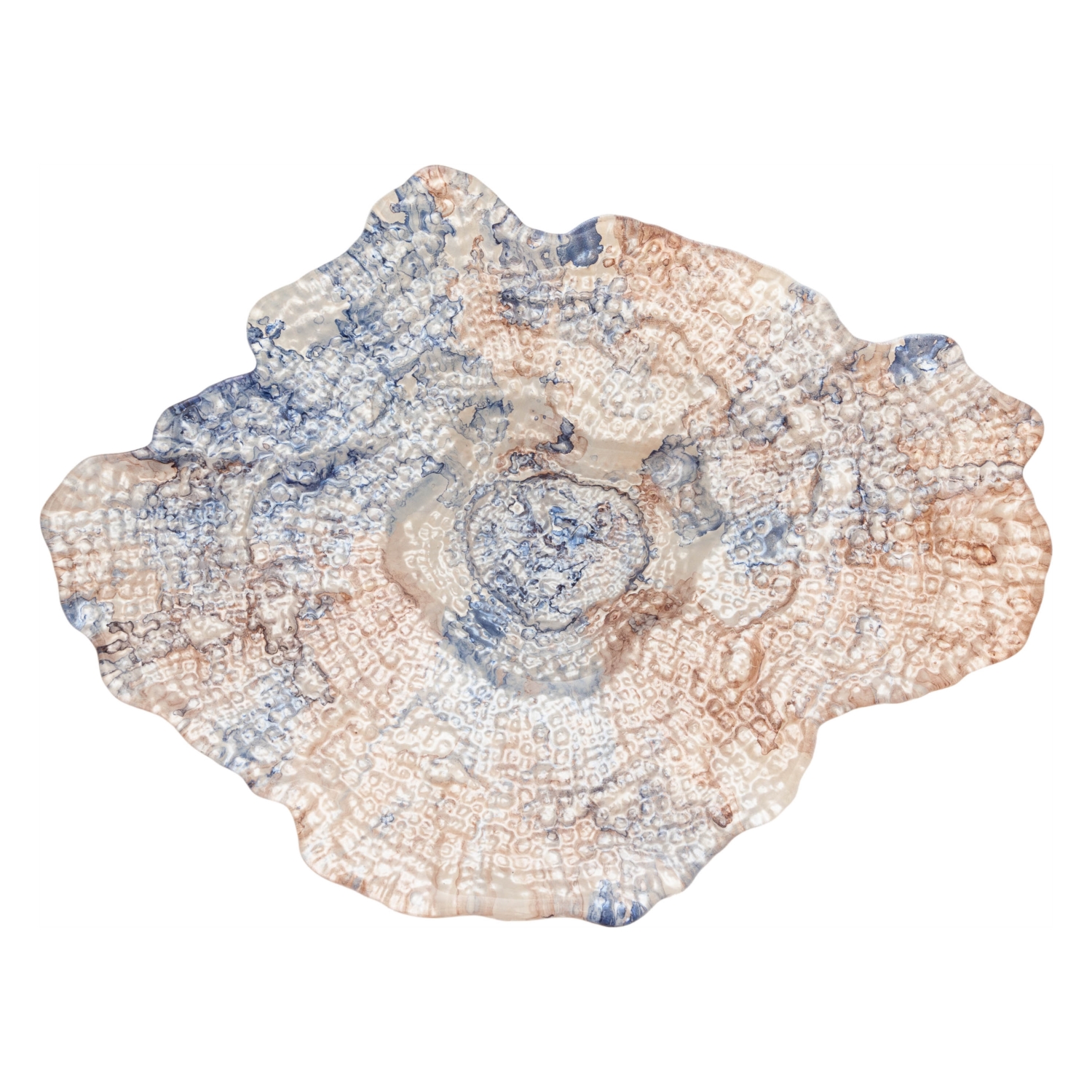 OMARI BLUE DEKORATİF TABAK 30CM