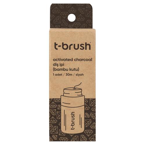  T-BRUSH ACTİVATED CHARCOAL DİŞ İPİ BAMBU KUTU