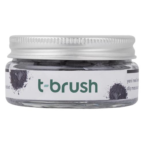  T-BRUSH ACTİVATED CHARCOAL FLÖRÜRSÜZ DİŞ MACUNU TABLETİ