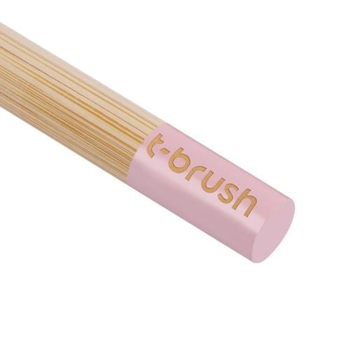  T-BRUSH ÇOCUK BAMBU DİŞ FIRÇASI PEMBE