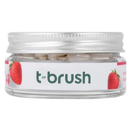  T-BRUSH ÇİLEK AROMALI FLÖRÜRLÜ DİŞ MACUNU TABLETİ