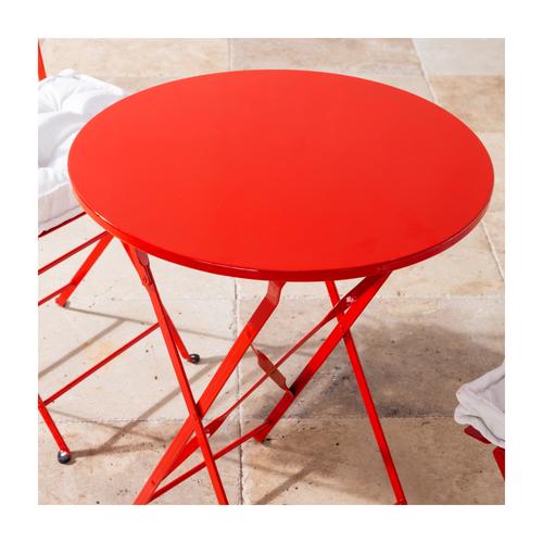  LUNA BISTRO SET KIRMIZI