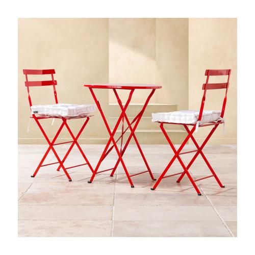 LUNA BISTRO SET KIRMIZI