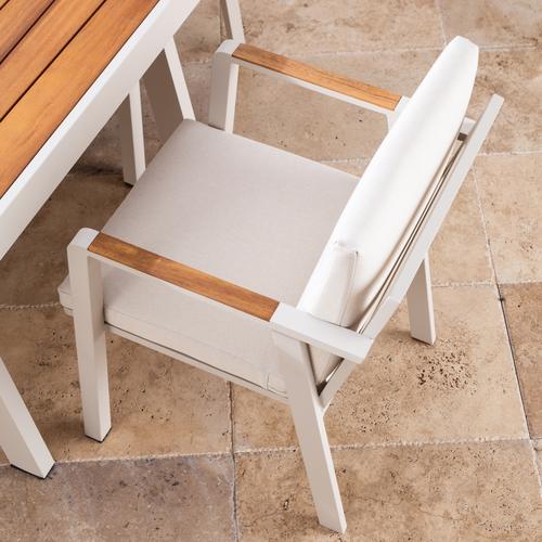  TARCOS YEMEK SETİ KREM 8 SANDALYE