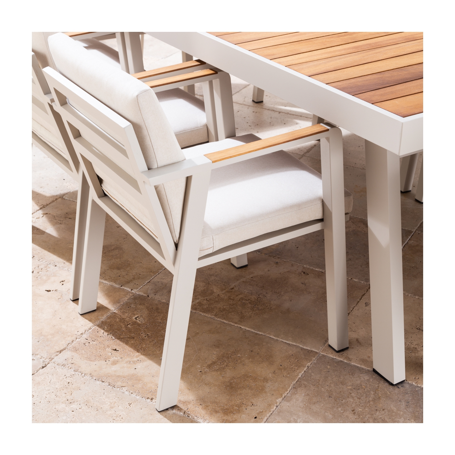 TARCOS YEMEK SETİ KREM 8 SANDALYE