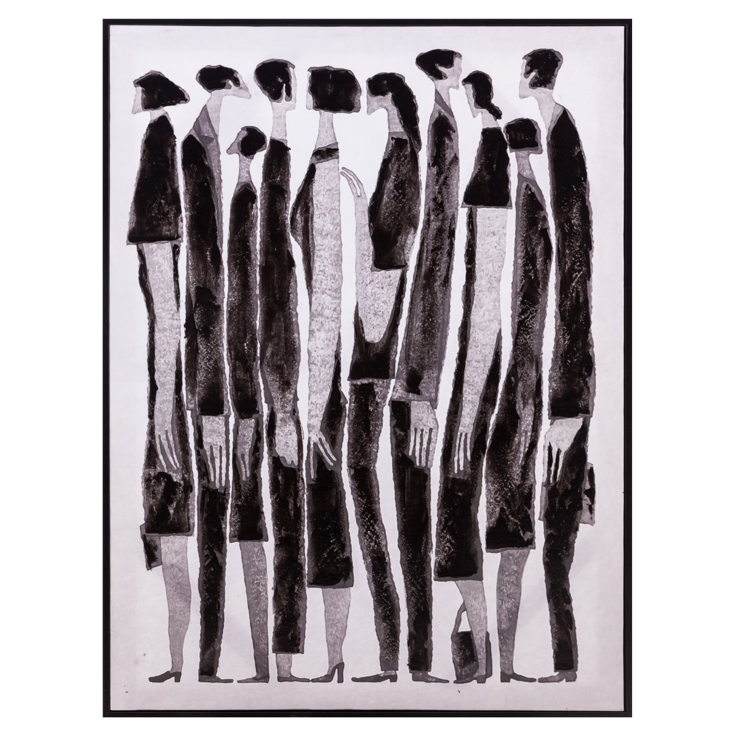 HOMO SAPIENS ÇERÇEVELİ YAĞLIBOYA TABLO 90X120CM