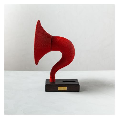AKUSTİK GRAMOFON KIRMIZI