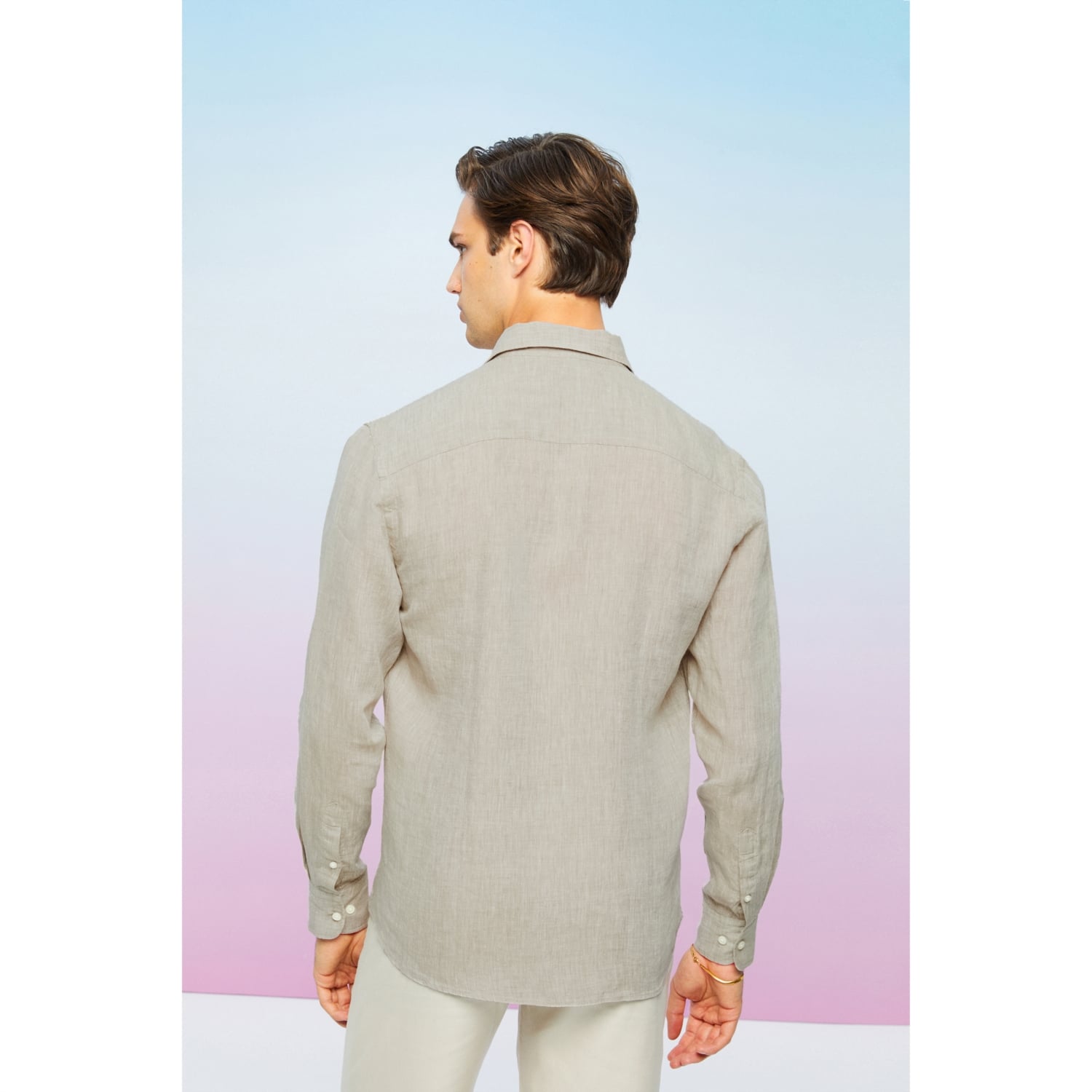 REGULAR FIT KETEN GÖMLEK